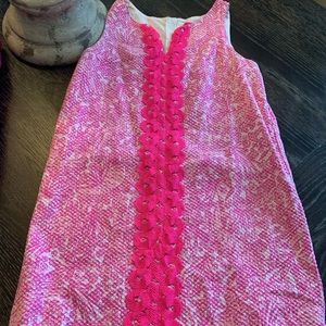 VGUC Lilly Pulitzer girls kid shift dress pink large (10-12)